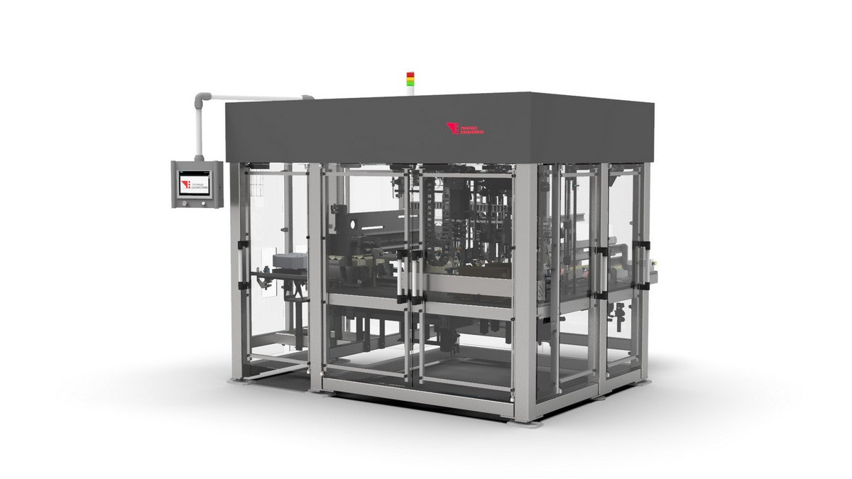 TLP Case Packer for Gable Top Cartons by Tronrud Packaging.