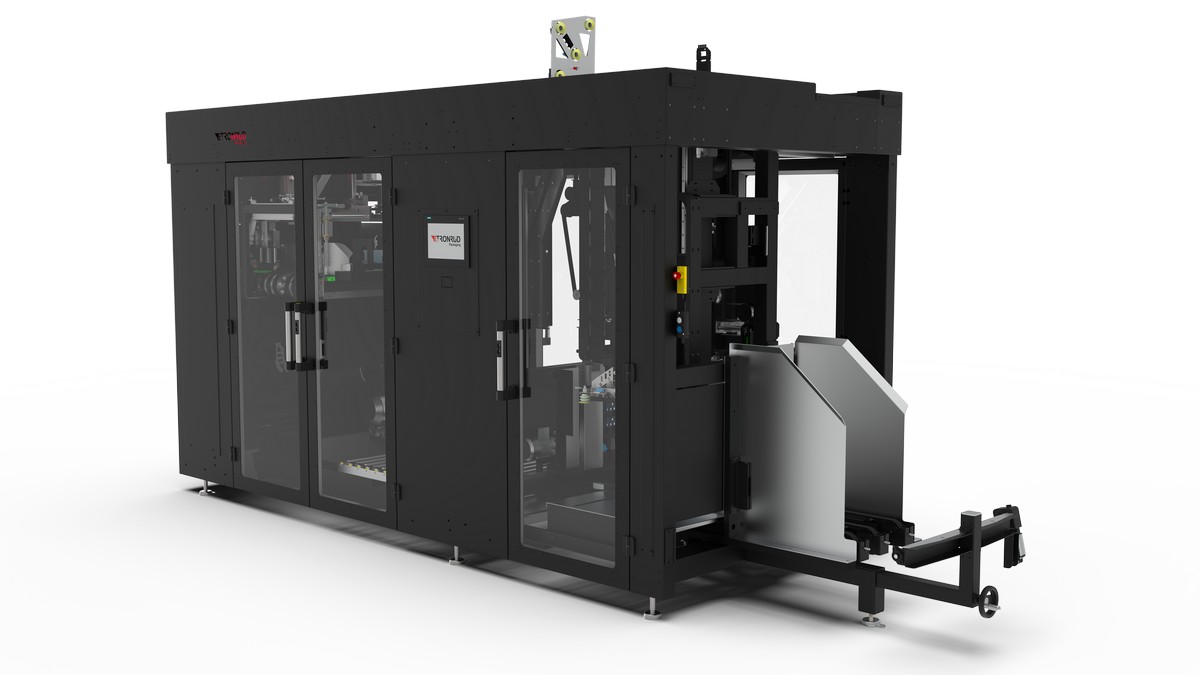 Tray and case packer TCP G3 for snacks and dry food from Tronrud Packaging.