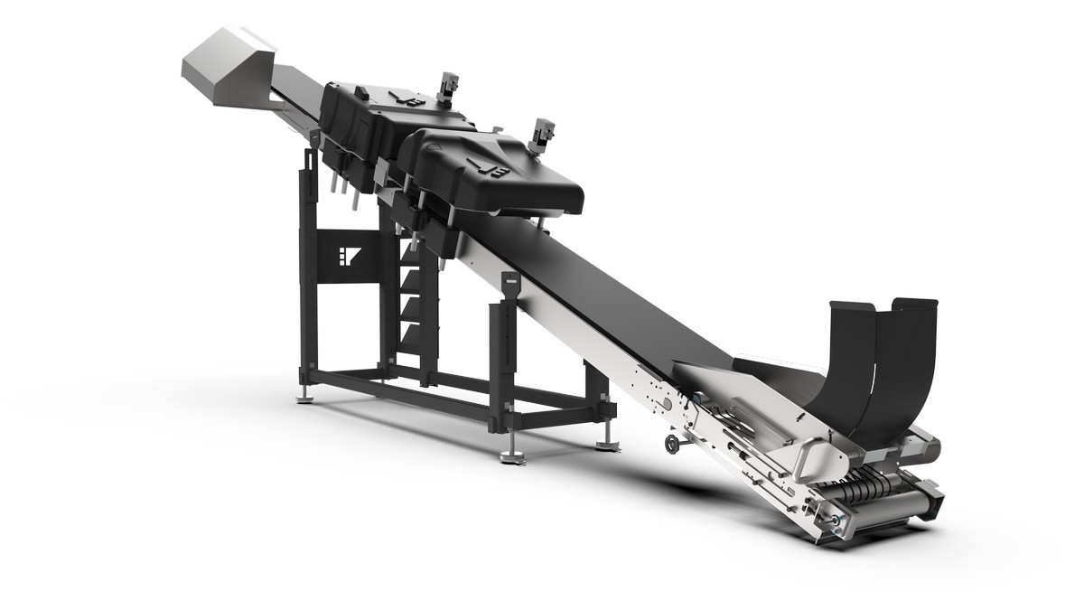 Infeed bag inspection unit BIU by Tronrud Packaging.