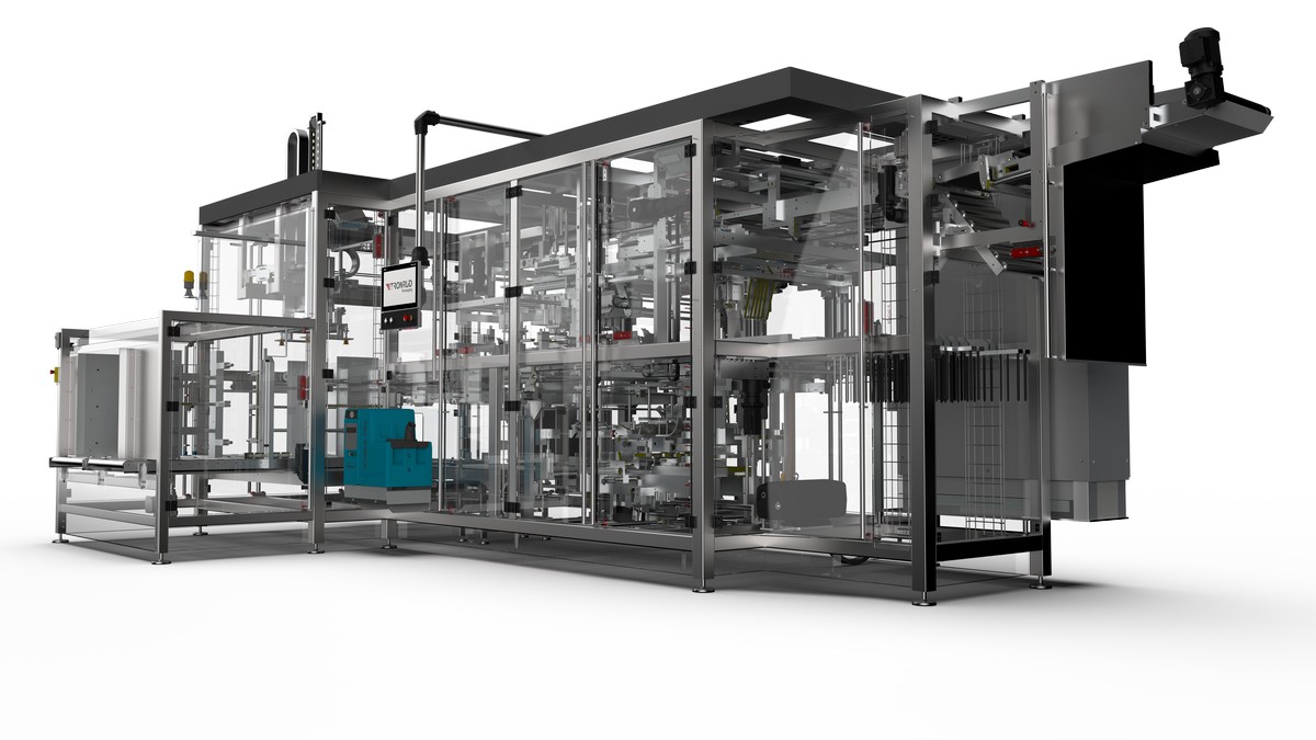 Case packer WP3000RC by Tronrud Packaging.