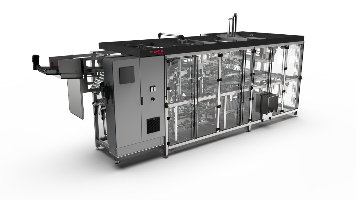 Case packer WP3000RC by Tronrud Packaging.
