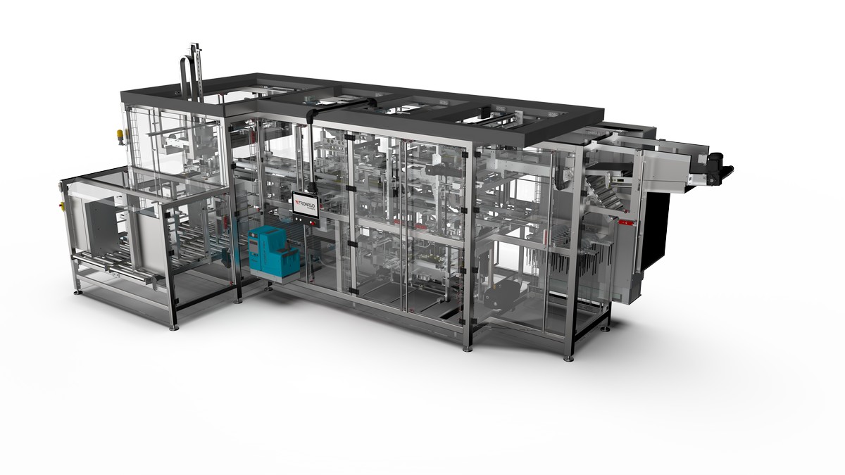 Case packer WP3000RC by Tronrud Packaging.