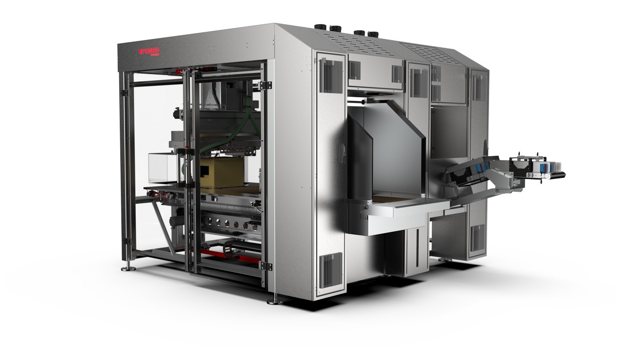 Wrap-around case packer WCP from Tronrud Packaging.