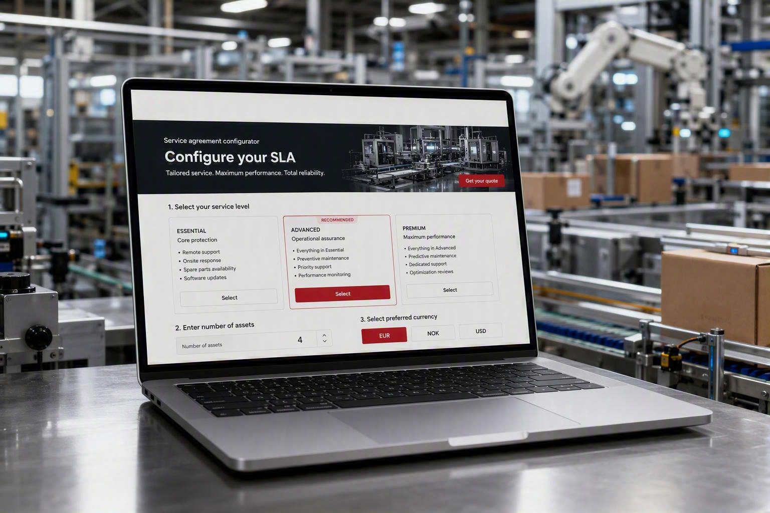 SLA configurator